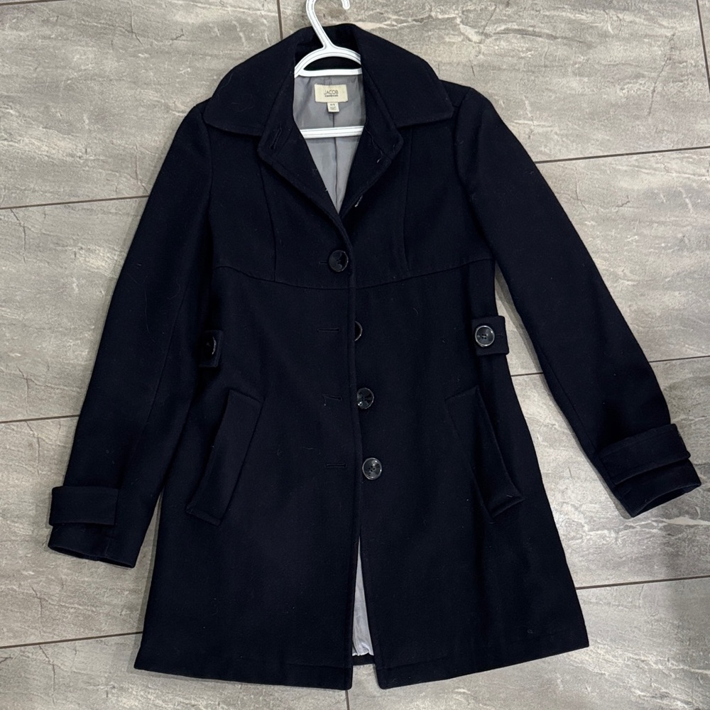 Jacob Classic Navy Pea Coat